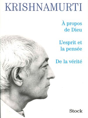 cover image of A propos de dieu/L'esprit et la pensée/De la vérité
